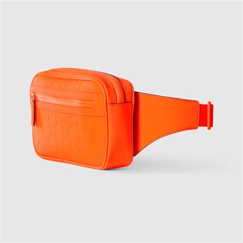 gg rubber-effect belt bag